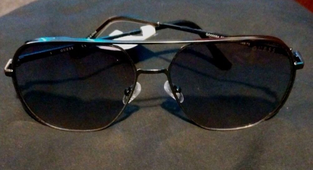 New GUESS Double Bridge Aviator Sunglasses GO00064 Classic Gold & Brown - Picture 7 of 7